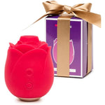 Rose Clitoral Sucking Toy - Clit Stimulator With 6 Suction Speeds - Waterproof Sucker Vibrator - Rechargeable Vibrating Adult Sex Toys For Women - Waterproof - Gifts For Women - Red