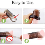 New Penis Rings For Men Erection, 2Pcs Reusable Cock Rings Penis Enlarge Sleeves Girth, Long Lasting Stronger Strechy Adult Sex Toys For Men Or Couple Enhance Sexual Pleasure