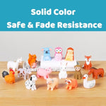 Bath Toys No Hole, For Infants 6-12& Toddlers 1-3, No Hole Bathtub Toys (Animal C2, 16 Pcs With Mesh Bag)