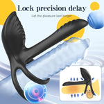 Vibrating Cock Ring Prostate Massager Sex Toys For Men, App Remote Control Penis Ring Anal Butt Plug Male Vibrators Penis Slieeve For Men Erection Sex With 10 Vibrations For Mens Couples Sex Toys