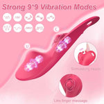 Wearable Vibrator Adult Sex Toys For Women,Extra Panty Strap Dual 9 Vibrations Panty Butterfly Vibrator With App Remote Control Novelties Discreet Mini Rose Sex Toy Women Couple Pleasure