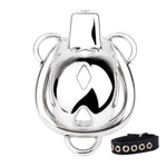 Hollow Chastity Cage With 3-Way Fixed Adjustable Belt, Male Chastity Belts Devices Adult Sex Toys, Smooth One-Piece Design, Penis Cage For Men Sm Bondage (45Mm)