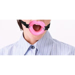 Bdsm Open Mouth Gag Sexy Lips Silicone Mouth Gag Ring Ball Fetish Adjustable Forced Open Leather Bondage Gag Flirt Sex Toy For Women