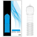 New Reusable Sleeves 6113 Girth For Men Extender Enlarger Extension Enhancer Ball Stretch Sleeve Girth Best Gift-(Transparent-5Pcs)