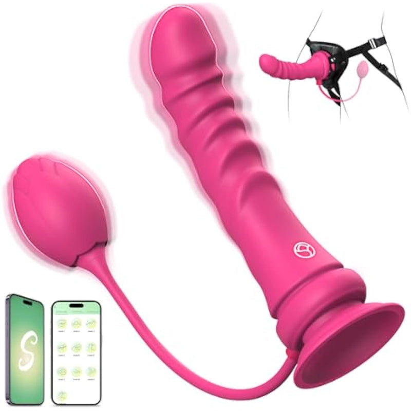 Vibrator Dildo Adult Sex Toys For Women, 9 Vibratiing Anal Plug Prostate Massager Anal G Spot Vibrators With App Rmote Control, Adult Toy & Games For Female Couple And Lesbian Pleasure