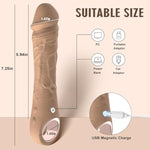 Thrusting Dildo Vibrator Sex Toys - 2 In1 Adult Toys For Women G Spot Dildos Nipple Toys Clitoral Stimulator With 5 Thrust & 10 Vibrate, Realistic Silicone Dildo For Woman Couples