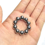 Stainless Steel Cock Ring Beaded Penis Ring Glans Ring Erection Enhancing Orgasm Increase Semen Lock Sex Toys For Men Delay Ejaculation(1.10")