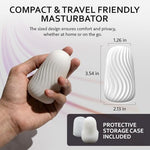 Ultra-Stretchy Male Masturbator with Discreet Storage Case - Pocket Pussy with Realistic Soft Texture - Compact Adult Sex Toy for Men - Pussy Pocket - Stress Relief Gifts for Men ST-002