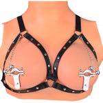 Bdsm Nipple Clamps Nipple Toys Sex Pleasure Women, Adjustable Metal & Leather Wearable Nipple Clip, No Piecring Nipple Clips Set, Sex Nipple Stimulation Toy Fetish Nipple Toy For Couple