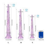 16.1 in Long Tentacle Dildo-Large Butt Plug-Suction Cup-Monster Tentacle Anal Sex Toys-Fantasy Silicone Anal Dildo for Women Men Couples-Prostate Dildo&Gay Sex Toys-HJ-FC018-P
