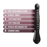 Temptasia Lazarus Thrusting Silicone Dildo - For G Spot, P Spot Stimulation - Soft Puria Silicone - Ultrasilk Smooth - 3 Powerful Speed Settings - Long Ergonomic Handle - Sex Toy