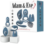 Four Play Vibrator Set, 5 Piece Couples Kit With Rechargeable Vibrating Base, Rabbit Sleeve, Body Massager, Double Penis Ring, And Couples Stimulator, 10 Vibration Modes, Silicone And Abs