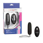 Silicone Remote Bullet Vibrator, Waterproof 12-Functions Silicone Massager With Easy Retrieval Cord Black Se-0077-10-3