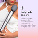 Wand Massager Rechargeable 10-Speed With 20 Vibration Patterns, Vibrator Wand - Grey