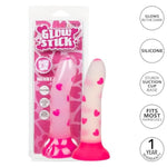 Glow-in-the-Dark Heart-Shaped Silicone Anal Plug with Strong Suction Cup Base - Se-0309-00-2