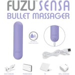 Sensa Skin Activated Vibrating Massager For Women - Waterproof And Rechargeable Bullet Massager Pastel Purple, Handheld Travel Pocket Eco Packaging