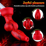 Large Knot Dog Dildo with Strong Suction Cup for Anal and Vaginal Play