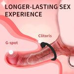 Silicone Cock Ring Penis O Ring With Massage Ball And Patterns For Male Penis Erection Extension Long Lasting Firmness Enlarger Powerful Adult Toys (Black)