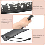 2 In 1 Sex Spanking Paddle For Adult, Pu Leather Paddle With Single Sided Rivets For Couples Play, Slut Spank Paddle Whip Flogger For Bedroom, Sm Sex Toys Flirt For Women Men Extreme Love