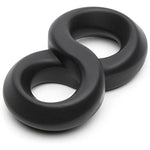 Black Magic 8 Stretchy Love & Ball Ring - Hypoallergenic Silicone - Easy To Use