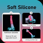 Simulated Silicone Horse Dildo 7.99? Long With Powerful Suction Cup Dildo Vaginal G-Spot Anal Stimulation Lifelike Animal Penis Adult Sex Toys For Beginners And Couples