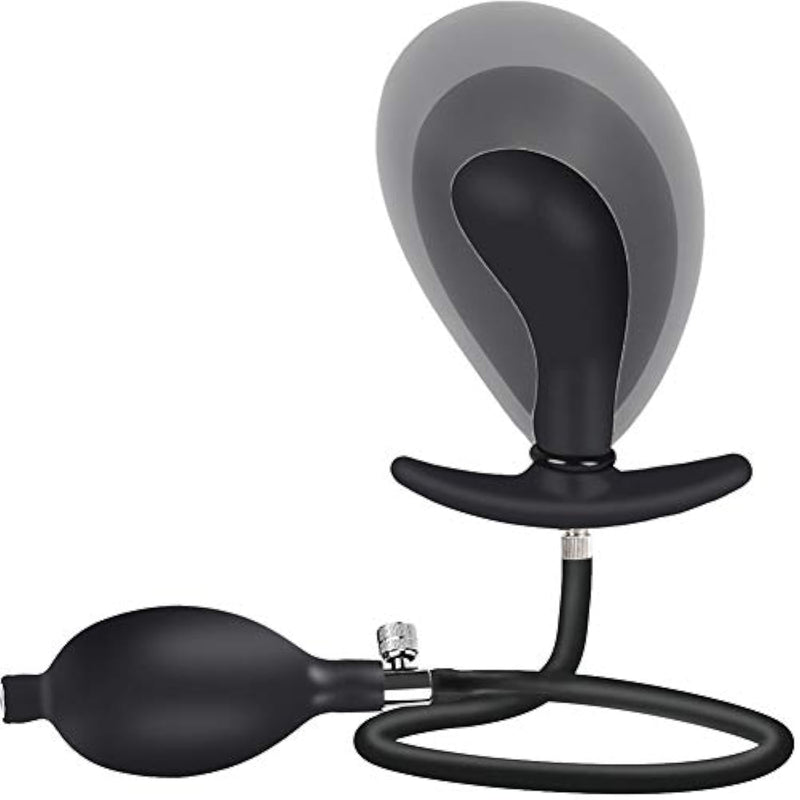Inflatable Anal Plug With Pump, Adjustable Butt Plug For Men & Women, Expandable Silicone Anal Toy With Quick Release Valve, G Spot Stimulator Adult Sex Toy Prostate Massager For Beginners