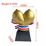 Boob Trophy Adult Sex Novelties,Gold Titty,Realistic Breast Sex Toys