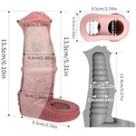 Monster Reusable Unique Liquid Silicone Soft Fantasy Dildo Sleeve, Penis Sleeve Sheath Horse Dildo Sleeve Enlarger, Male Sex Toy Extender Adult Toy For Men Couples