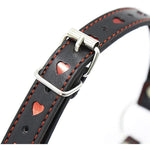 Silicone Heart-Shaped Mouth Ball Adult Sexy Leather Bondage Training Sex Auxiliary Soft Solid Mouth Plug Red Heart