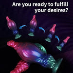 Sex Toys Butt Plug Anal Dildo, Huge Anal Inflatable Dildo Silicone with Suction Cup, Fantasy Monster Dildo Anal Trainer Stretcher Dilators for Women Men Couple