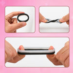Silicone Elastic Penis Ring Hard Erections Sex Toy Design For Men Erection Enhancing Last Longer & Harder (Noctilucent & Black)