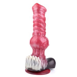 Realistic Wolf Dildo Knotted Dog Dildo 10.43 Inch Strong Suction Cup Adult Sex Toy For Women Men Couple Big Knot Flexible Mix Color - M