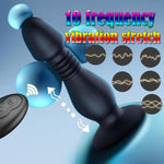 Wireless Telescopic Anal Vibrator with 10 Vibration Modes for Men and Women