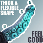 Huge Monster Tentacle Octopus Dildo For Beginners, Creature Alien Knot Dildo With Strong Suction Cup For Anal Massage, G Spot Colorful Fantasy Dildos Sex Toys For Women And Couple 8.67" (Blue)