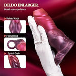 Penis Sleeve Monster Dildo Sleeve Girth Extension Sex Toys For Men,Penis Ring Delay Ejaculation Enhance Erection Penis Enlargement For Male Couples,4.7'' Long Soft Liquid Silicone Penis Sheath(Middle)