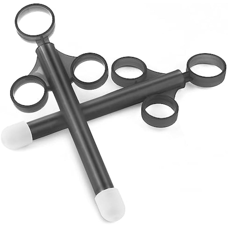 Lube Applicator Syringes, Lubricant Tube Shooter With Smooth Rounded Cap For Men, Women & Couples, Reusable, Easy Use & Clean [10Ml Scales][2Pcs Gray]