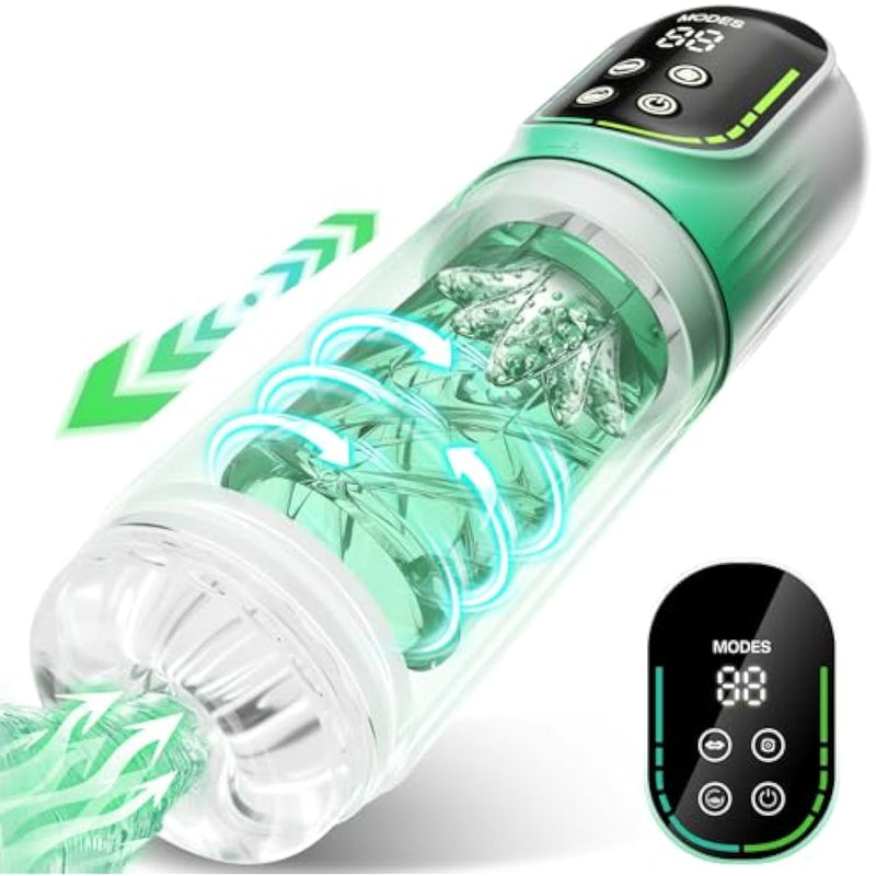 Automatic Male Masturbator Penis Pump, Male Sex Toys For Men Sex Toy Adult Toys Pocket Pussy Stroker Masturbators With 3 Pump & 7 Thrusting Rotating Vibrating Sucking Sex Machines & Devices