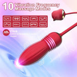 Adult Sex Toys Vibrator,2 In 1 Mouth-Shaped Tongue Vibrator Clitoral Stimulator For Women With 10 Vibration And 3 Kissing Modes, Sexual Pleasure Tools Consoladores For Women