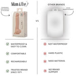 Adam's Rechargeable Dildo with Wireless Remote Control for Women and Couples - Realistic Vibrator with Suction Cup Base