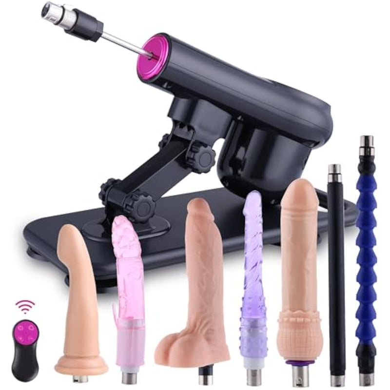 Sex Machine Dildo Machine,Fuck Machine For Women,Love Machine With Powerful Suction Cups,Thrusting Machine With 3Xlr Connector,Sex Toys With 8 Attachments Adult Toys