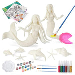 Mermaid Painting Kit for Kids, DIY Arts & Crafts Set for Girls