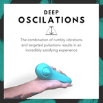 Pulse Queen | Powerful Oscillating Clitoral Wand Vibrator | Personal Massager For Women | Rechargeable, Waterproof, Quiet (<45 Db) & Ergonomic, 9 Speeds & 7 Modes With Pulseplate Tech