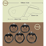 Ht-V5 Male Chastity Device Leightweight Chastity Cage Resin Ergonomic Breathable Chastity Devices With Latest Button Lock And Exclusive Keys Maxi (1.57" Ring(40Mm), Black)