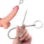 Freely Bendable Stainless Steel Beads Urethral Sounds Plug,Smooth Penis Insert Stimulation Urethral Sounding Toys Catheter Stretching Male Masturbation Rod (Diameters 0.15 Inch)