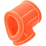 Penis Ring Ball Stretcher - Orange Silicone Stretchy Cock Ring For Longer Harder Stronger Erections - Erection Enhancing Sex Toy For Men