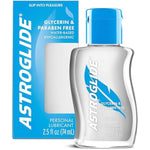 Astroglide Glycerin & Paraben Free Personal Lubricant (2.5oz), Hypoallergenic, Water Based Lube For Easy Clean-Up, Long-Lasting Pleasure, Travel-Friendly Size, Anal Safe, Dr. Recommended Brand