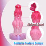 Large Double Knot Silicone Dog Dildo With Suction Cup Base Realistic Animal Fantasy Dildo Gynecological Vaginal G-Spot And Anal Sex Toys