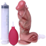 Silicone Squirting Scar Dildo Ejaculating Sex Toy,7.68" Ejaculating Cumming Dildo, Soft Women Vagina Stimulate,Suction Cup Anal Jetting Adult Toy Cums Fake Penis