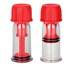 Novelties Colt Nipple Pro-Suckers, Red/Clear