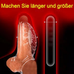 Penis Sleeve Girth Extension Enhancer For Men - Penis Extension Enlargement Sleeve, Lock Time Delay Anal Dildo Sexual Stimulation Device, Bdsm Bondage Restrict Sex Toy (Transparent)